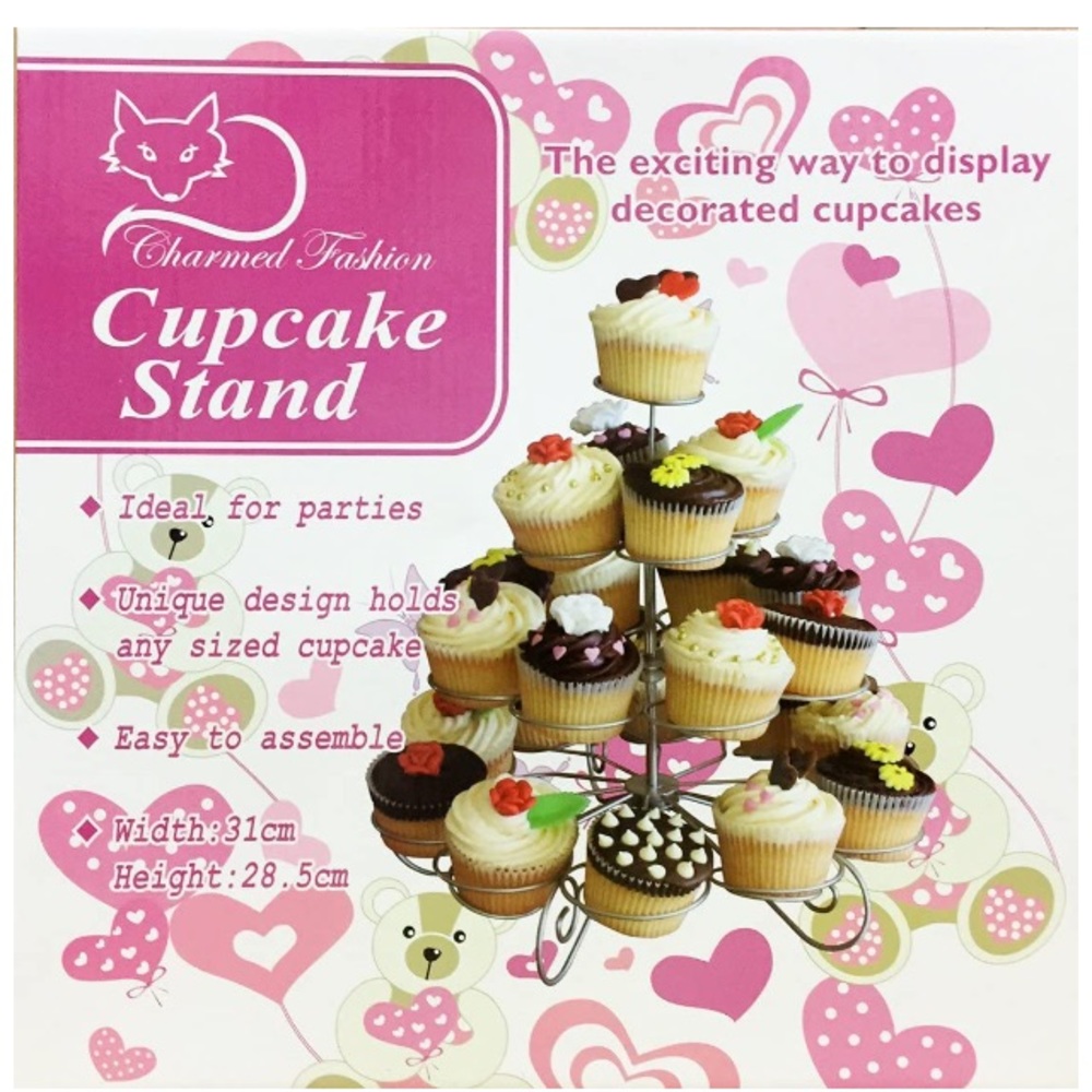 Charmed 4 Tier Cupcake Stand Holds 23 Cupcakes